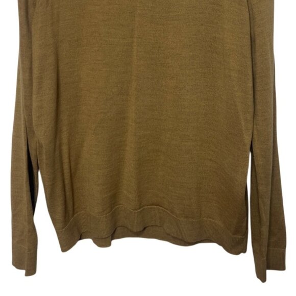 Apt 9 Merino Wool Blend VNeck Sweater Mens Large Camel New Warm Winter - Picture 4 of 9